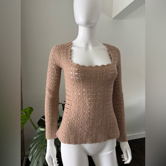 Dolce & Gabbana Tricot Sweater Virgin Wool *VINTAGE* Women's Sz Medium Authentic - Picture 2 of 6